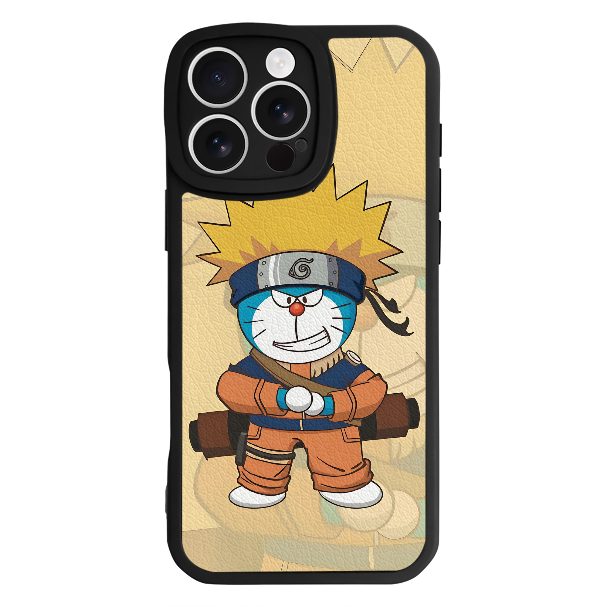（画像用） ドラえもん Doraemon 【iPhone 16シリーズ対応】シリコンスマホケース（レザー調） 材質：シリコン